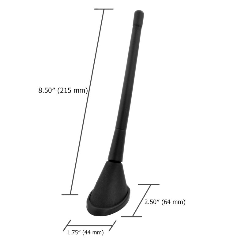 The Wires Zone Universal Roof Mount AM/FM Bands Radio Stereo Amplified Car Truck SUV Antenna - Image 3